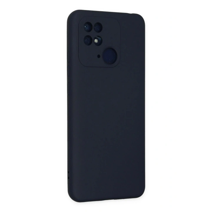 Mey İthalat®   Redmi 10C Kılıf Nano içi Kadife Silikon - Lacivert