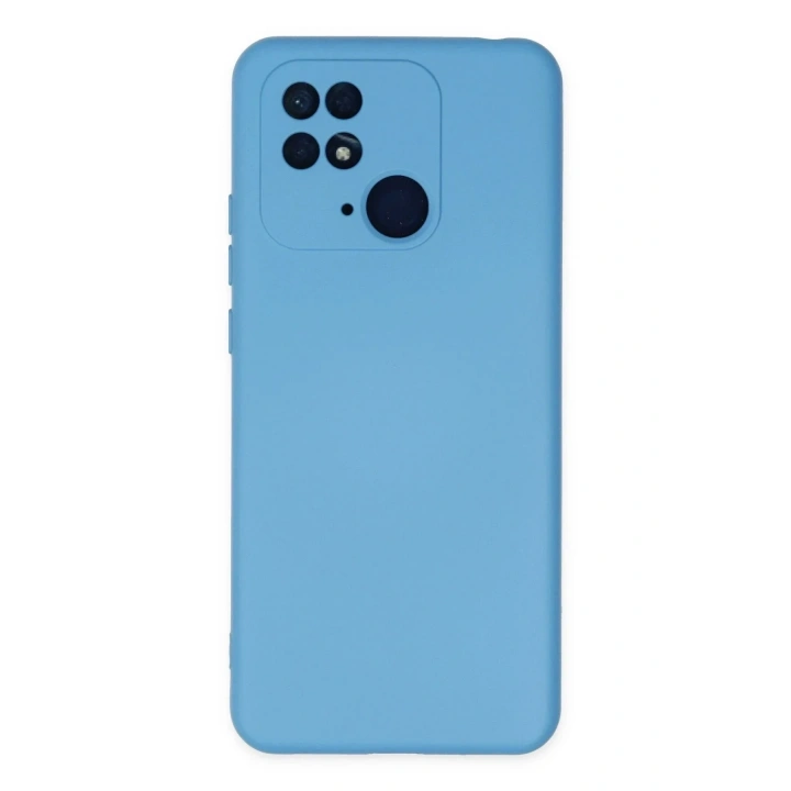 Mey İthalat®   Redmi 10C Kılıf Nano içi Kadife Silikon - Mavi