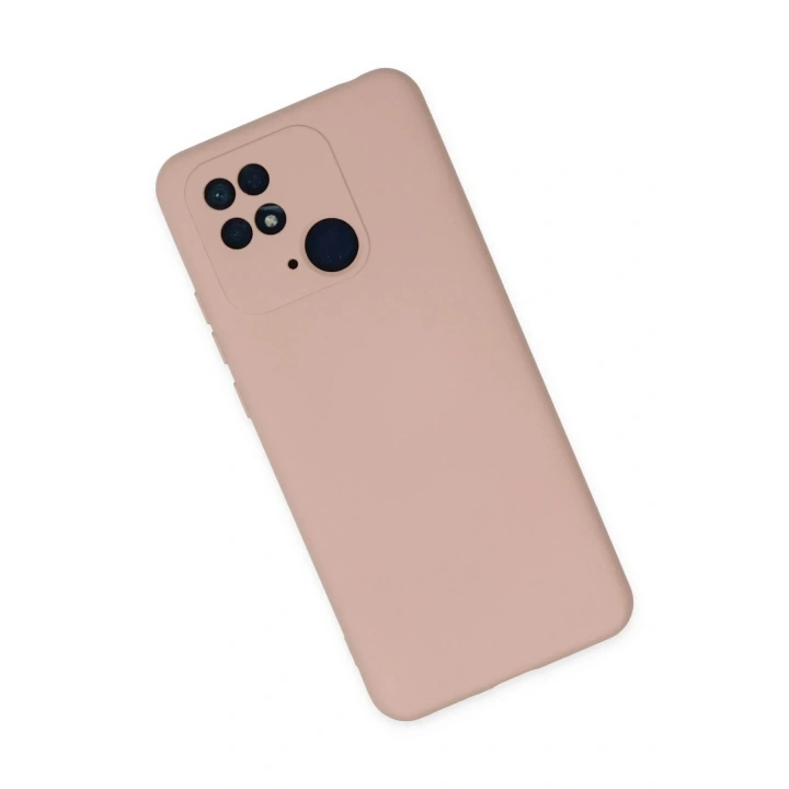 Mey İthalat®   Redmi 10C Kılıf Nano içi Kadife Silikon - Pudra