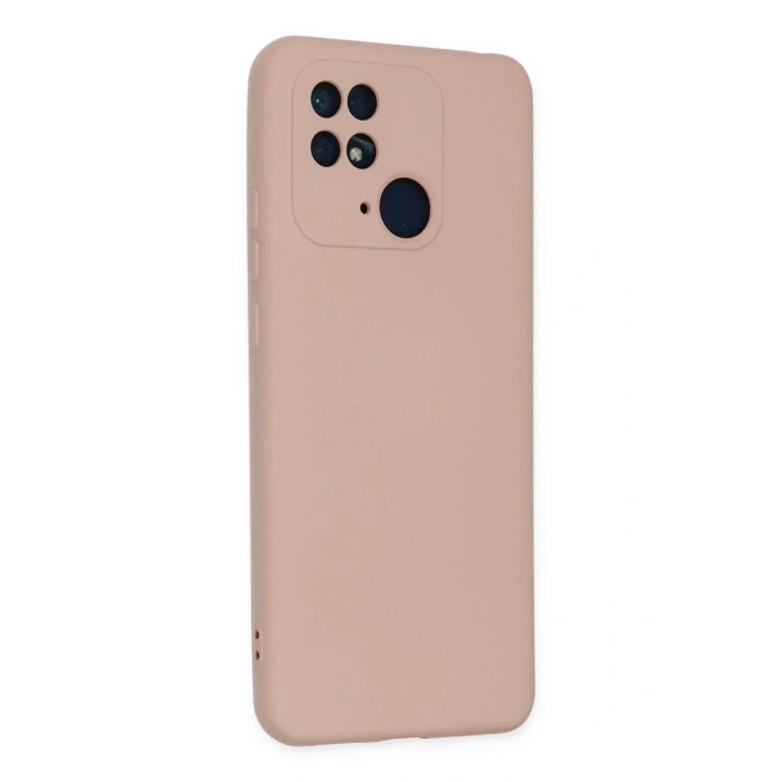 Mey İthalat®   Redmi 10C Kılıf Nano içi Kadife Silikon - Pudra