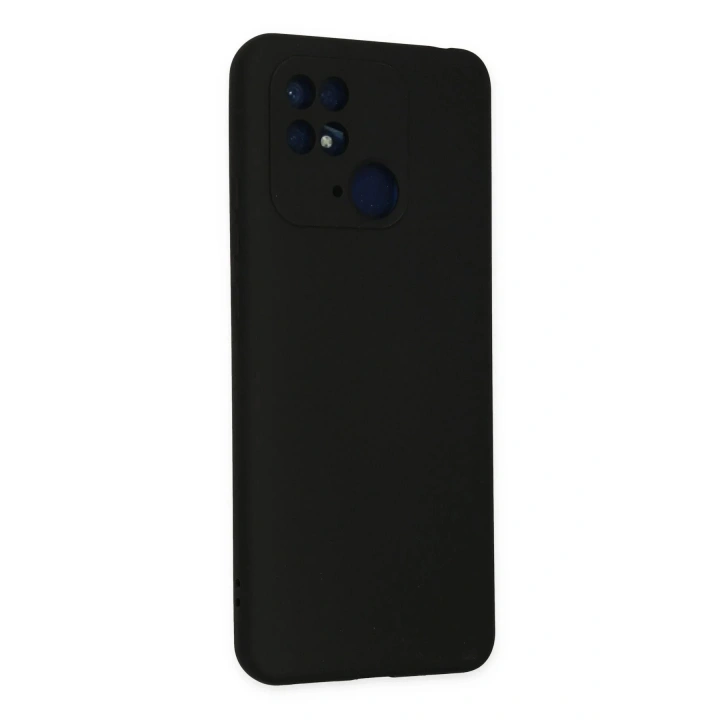Mey İthalat®   Redmi 10C Kılıf Nano içi Kadife Silikon - Siyah