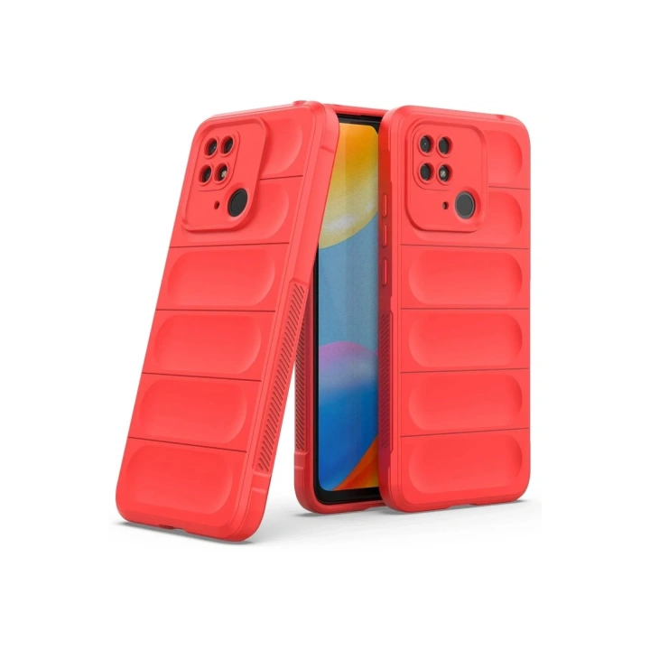 Mey İthalat®   Redmi 10C Kılıf Optimum Silikon - Kırmızı