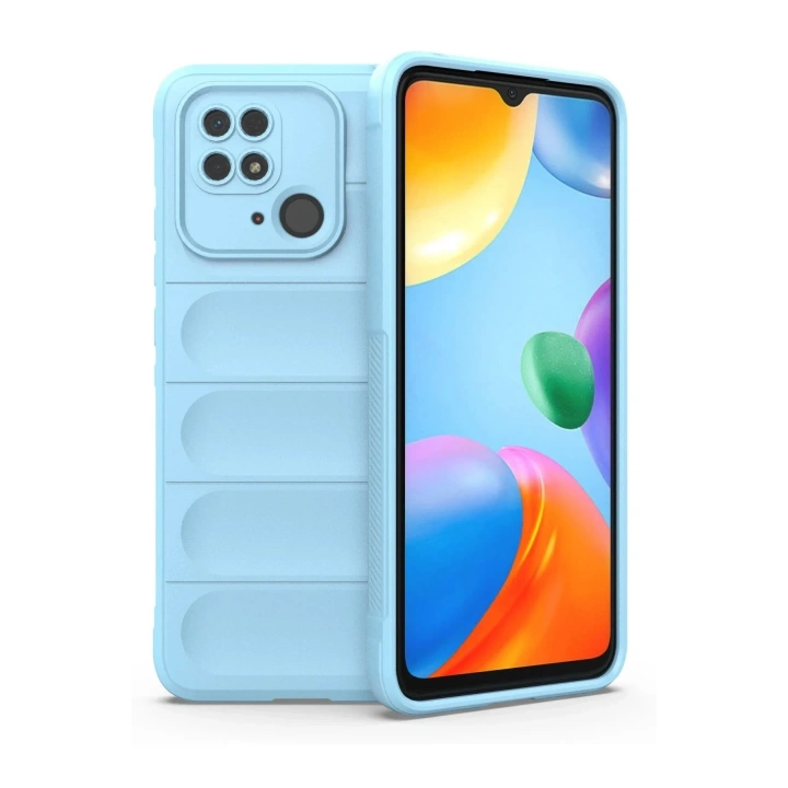 Mey İthalat®   Redmi 10C Kılıf Optimum Silikon - Sky Blue