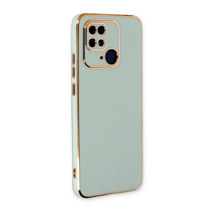 Mey İthalat®   Redmi 10C Kılıf Volet Silikon - Açık Yeşil