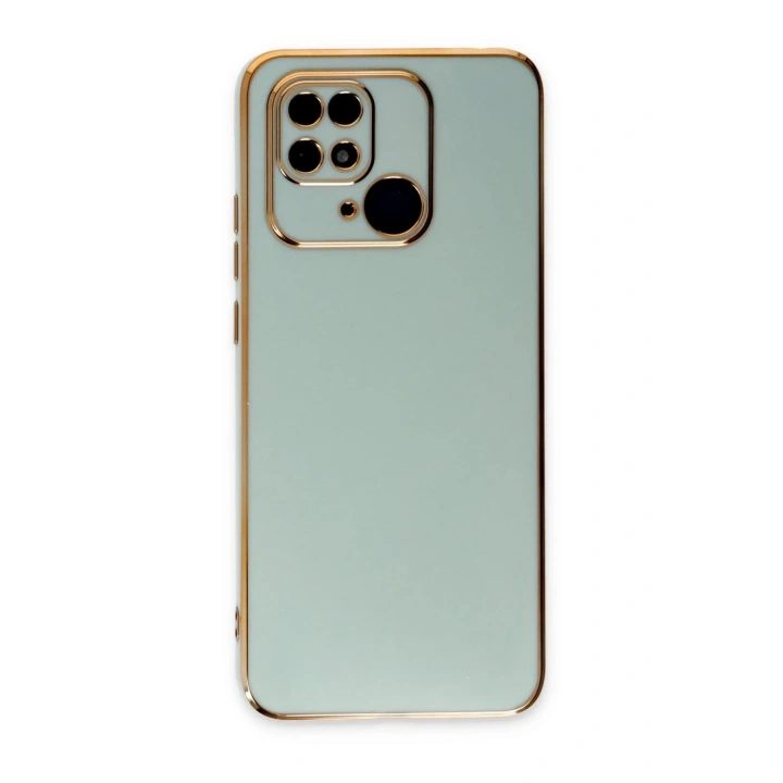 Mey İthalat®   Redmi 10C Kılıf Volet Silikon - Açık Yeşil
