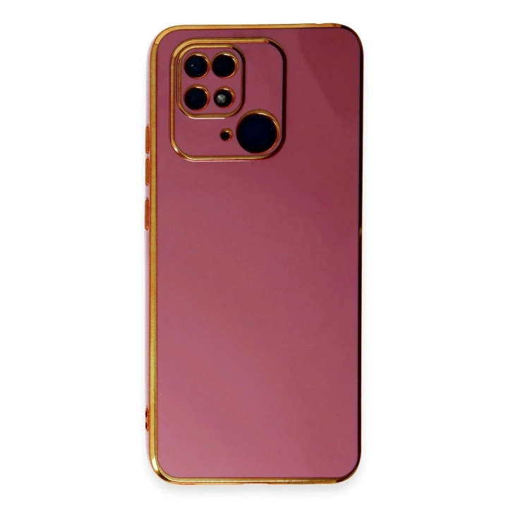 Mey İthalat®   Redmi 10C Kılıf Volet Silikon - Kırmızı
