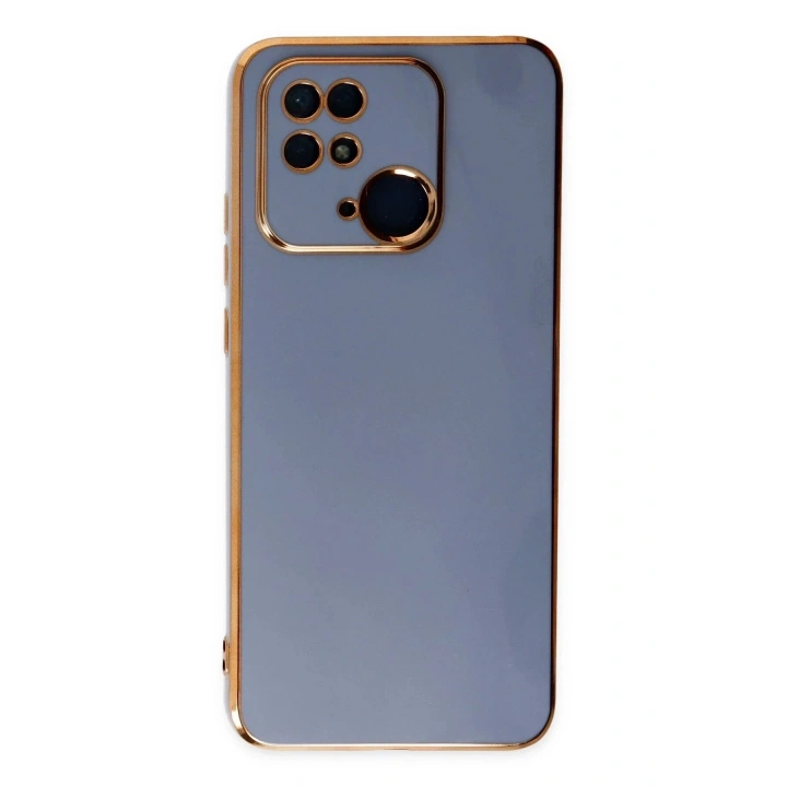 Mey İthalat®   Redmi 10C Kılıf Volet Silikon - Mavi
