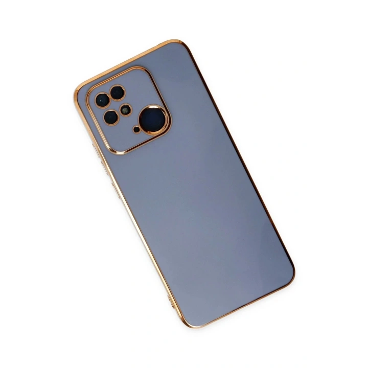 Mey İthalat®   Redmi 10C Kılıf Volet Silikon - Mavi