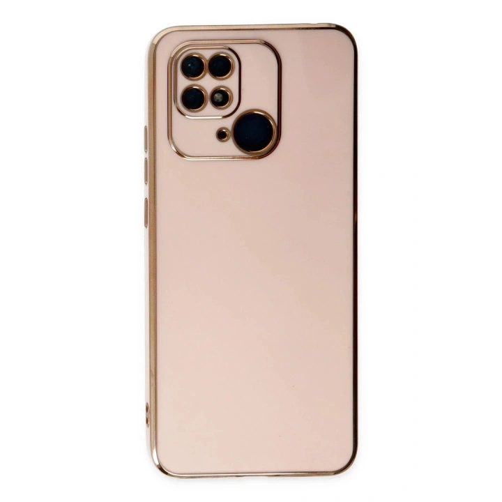 Mey İthalat®   Redmi 10C Kılıf Volet Silikon - Pembe