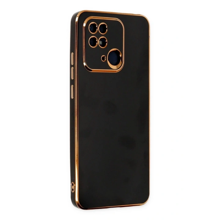 Mey İthalat®   Redmi 10C Kılıf Volet Silikon - Siyah