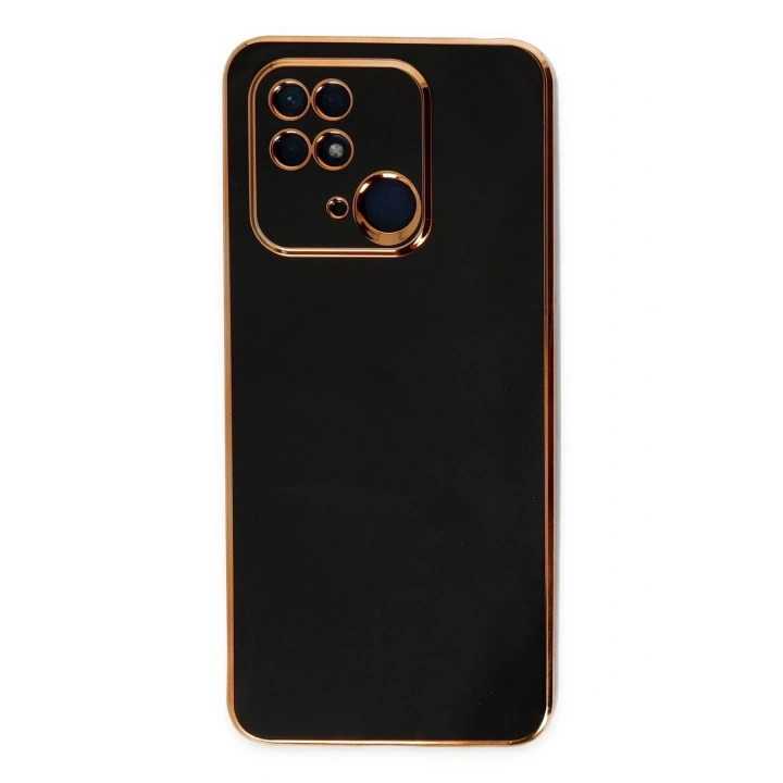 Mey İthalat®   Redmi 10C Kılıf Volet Silikon - Siyah