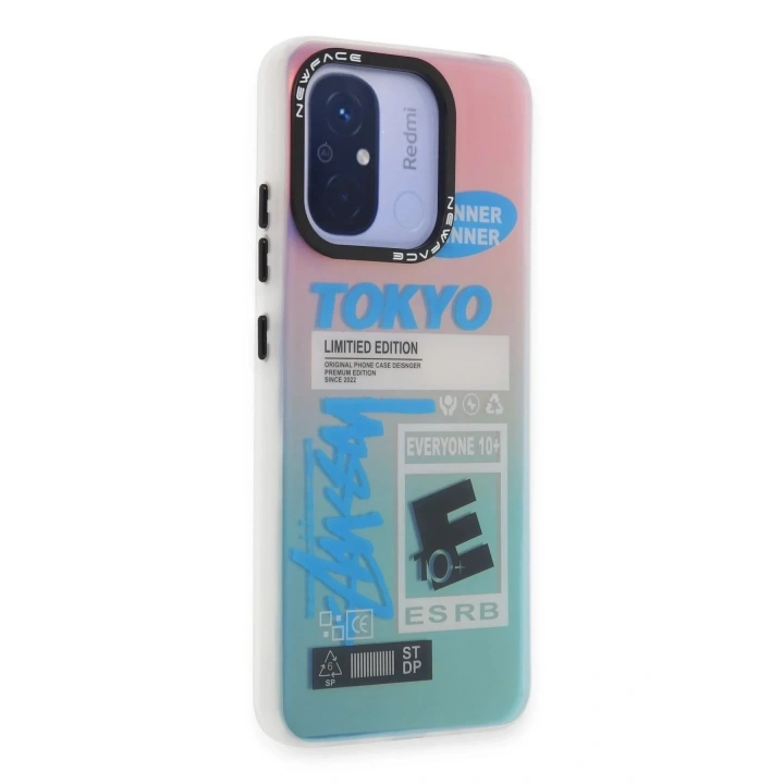Mey İthalat®   Redmi 12C Kılıf Estoril Desenli Kapak - Estoril - 1