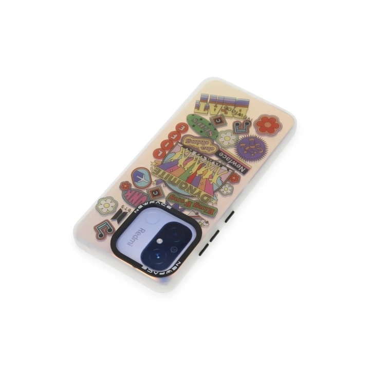 Mey İthalat®   Redmi 12C Kılıf Estoril Desenli Kapak - Estoril - 14