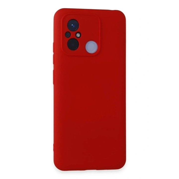Mey İthalat®   Redmi 12C Kılıf Nano içi Kadife Silikon - Kırmızı