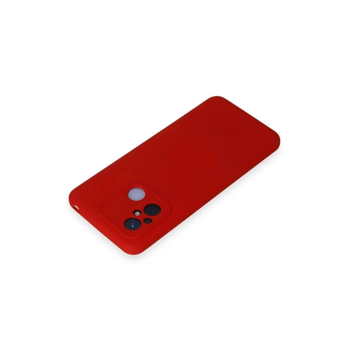 Mey İthalat®   Redmi 12C Kılıf Nano içi Kadife Silikon - Kırmızı