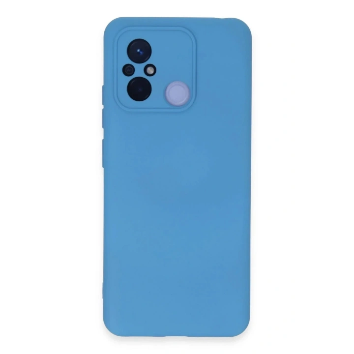 Mey İthalat®   Redmi 12C Kılıf Nano içi Kadife Silikon - Mavi