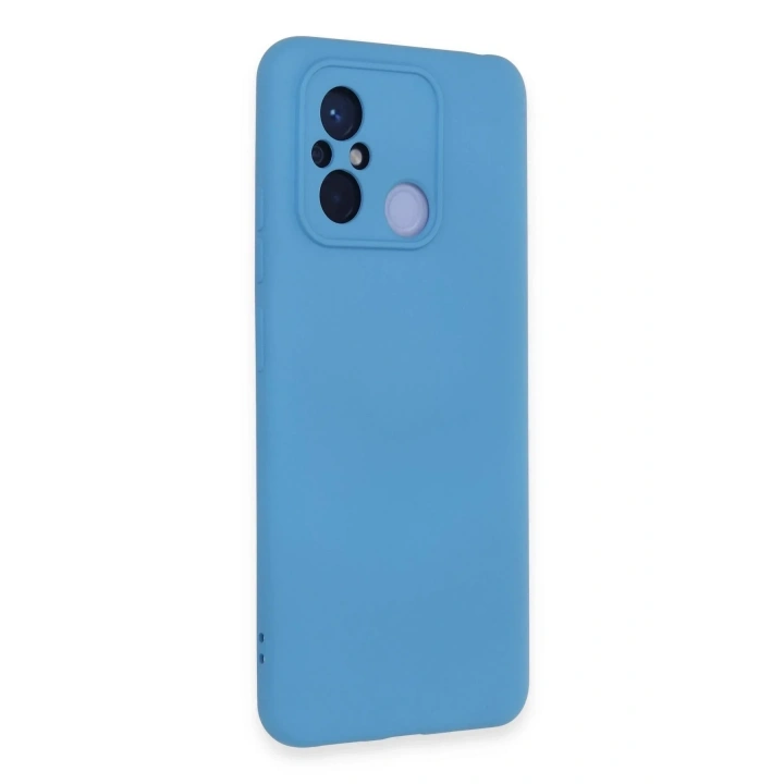 Mey İthalat®   Redmi 12C Kılıf Nano içi Kadife Silikon - Mavi
