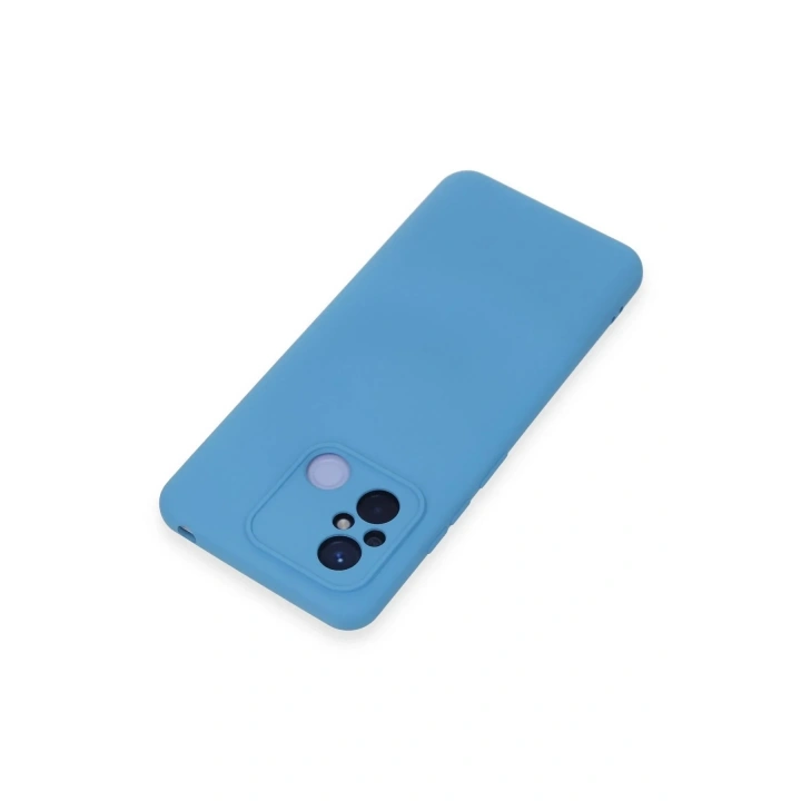 Mey İthalat®   Redmi 12C Kılıf Nano içi Kadife Silikon - Mavi
