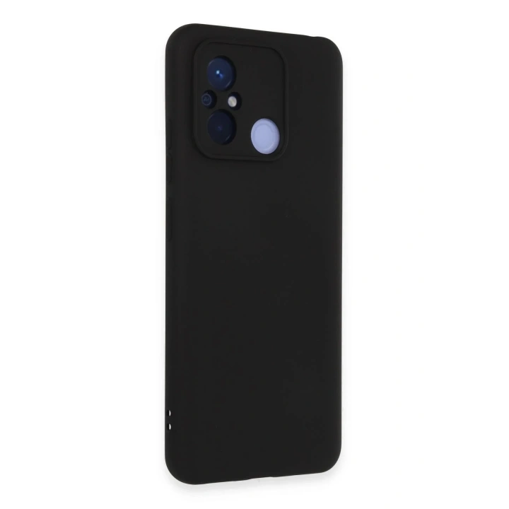 Mey İthalat®   Redmi 12C Kılıf Nano içi Kadife Silikon - Siyah