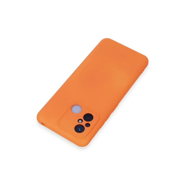 Mey İthalat®   Redmi 12C Kılıf Nano içi Kadife Silikon - Turuncu