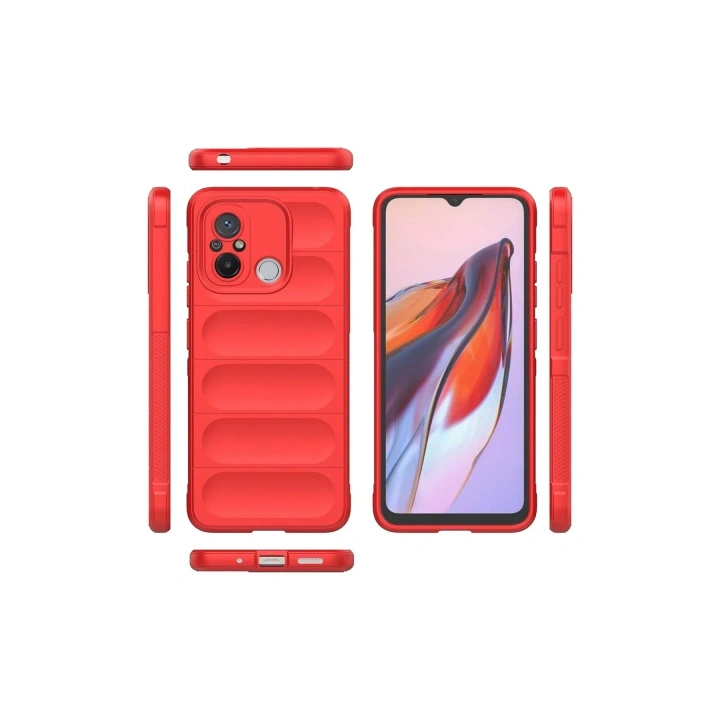 Mey İthalat®   Redmi 12C Kılıf Optimum Silikon - Kırmızı