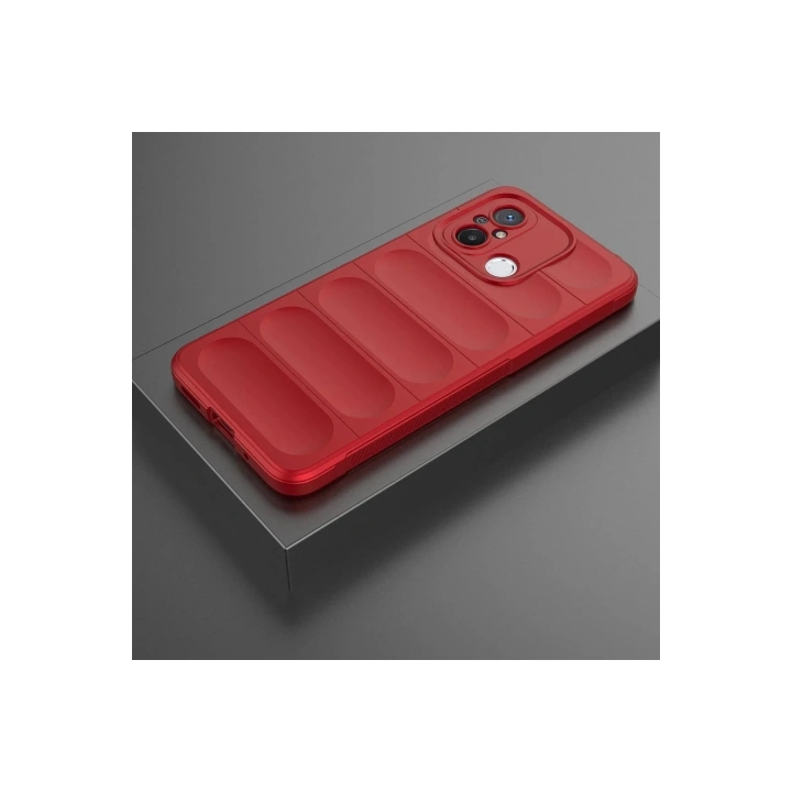Mey İthalat®   Redmi 12C Kılıf Optimum Silikon - Kırmızı