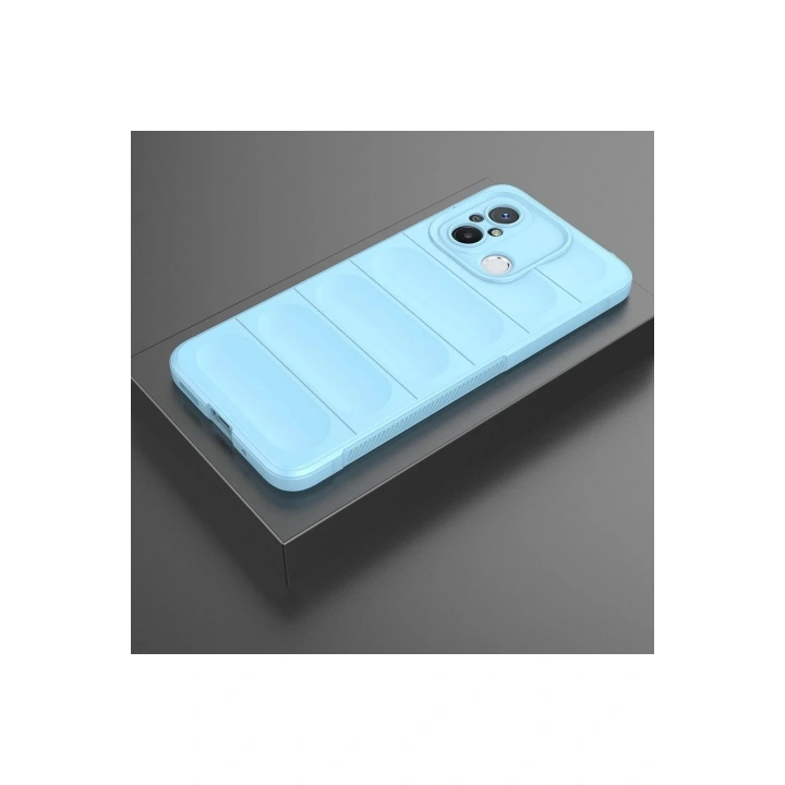 Mey İthalat®   Redmi 12C Kılıf Optimum Silikon - Sky Blue
