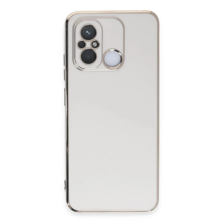 Mey İthalat®   Redmi 12C Kılıf Volet Silikon - Beyaz