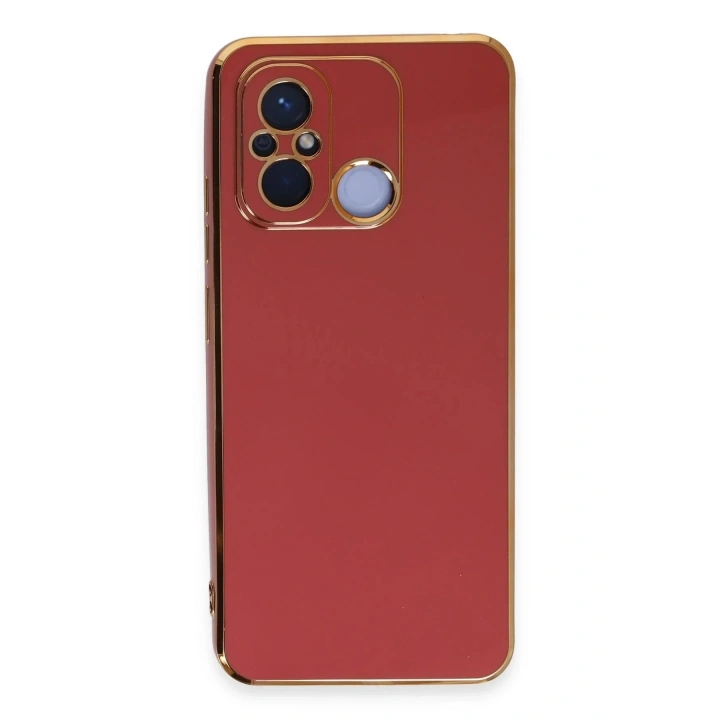 Mey İthalat®   Redmi 12C Kılıf Volet Silikon - Kırmızı
