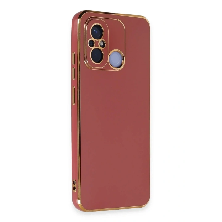 Mey İthalat®   Redmi 12C Kılıf Volet Silikon - Kırmızı