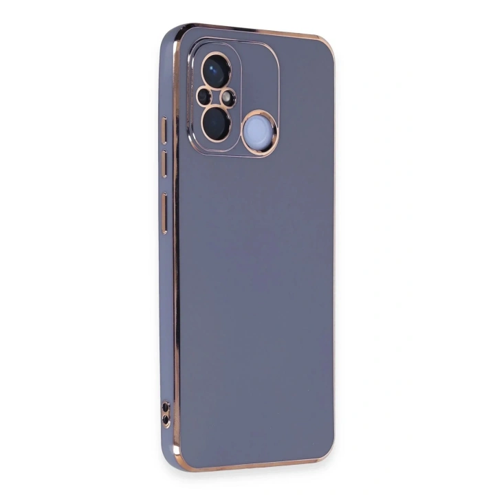 Mey İthalat®   Redmi 12C Kılıf Volet Silikon - Mavi