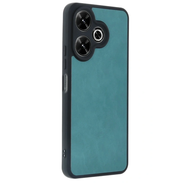 Mey İthalat®   Redmi 13 4G Kılıf Aras Deri Kapak - Açık Yeşil