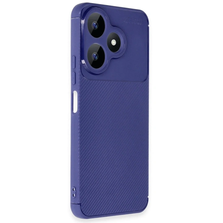 Mey İthalat®   Redmi 13 4G Kılıf Auto Focus Karbon Kapak - Lacivert