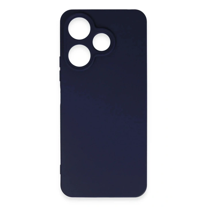Mey İthalat®   Redmi 13 4G Kılıf First Silikon - Lacivert