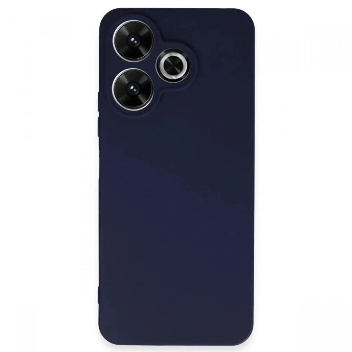 Mey İthalat®   Redmi 13 4G Kılıf First Silikon - Lacivert