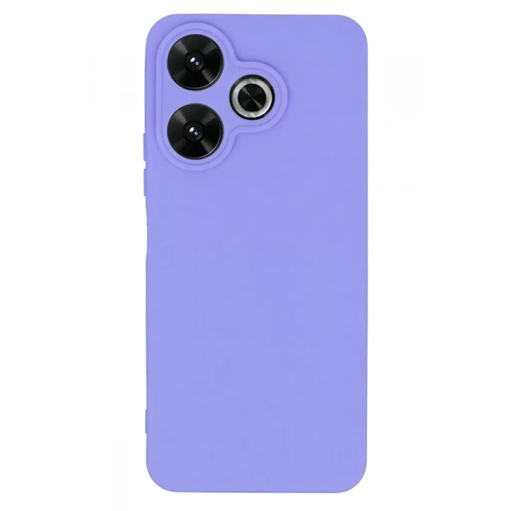 Mey İthalat®   Redmi 13 4G Kılıf First Silikon - Lila