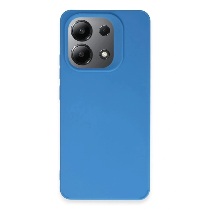 Mey İthalat®   Redmi 13 4G Kılıf First Silikon - Mavi