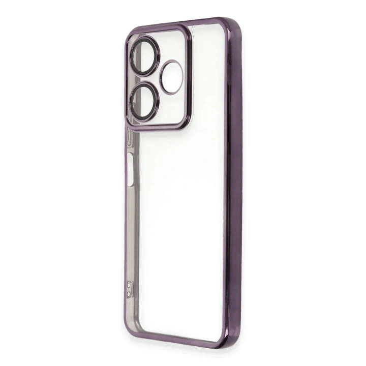 Mey İthalat®   Redmi 13 4G Kılıf  Lensli Silikon - Mor