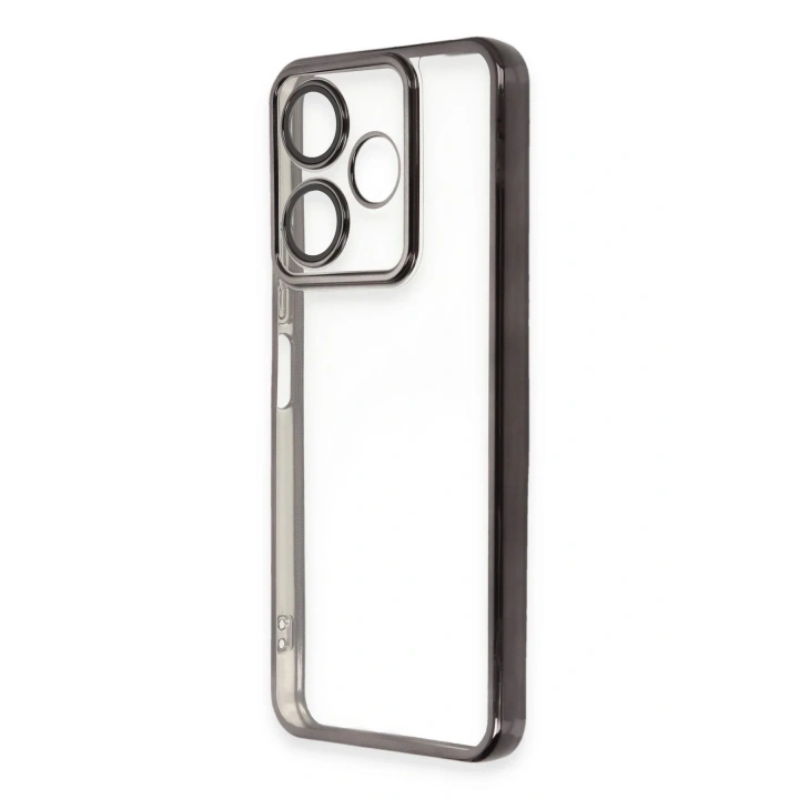 Mey İthalat®   Redmi 13 4G Kılıf  Lensli Silikon - Siyah