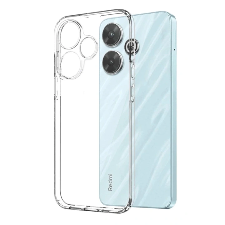 Mey İthalat®   Redmi 13 4G Kılıf Lüx Şeffaf Silikon