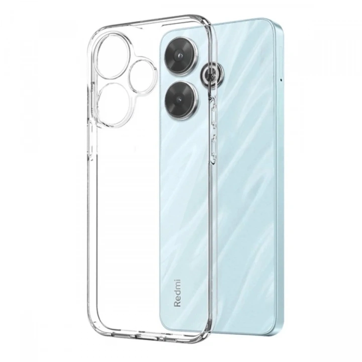 Mey İthalat®   Redmi 13 4G Kılıf Lüx Şeffaf Silikon