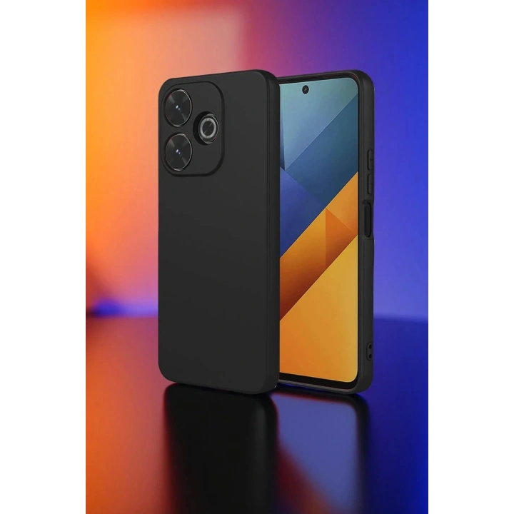 Mey İthalat®   Redmi 13 4G Kılıf Nano içi Kadife Silikon - Siyah