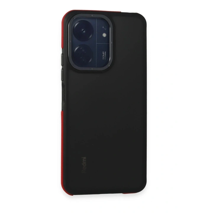 Mey İthalat®   Redmi 13C Harvel Kapak - Kırmızı