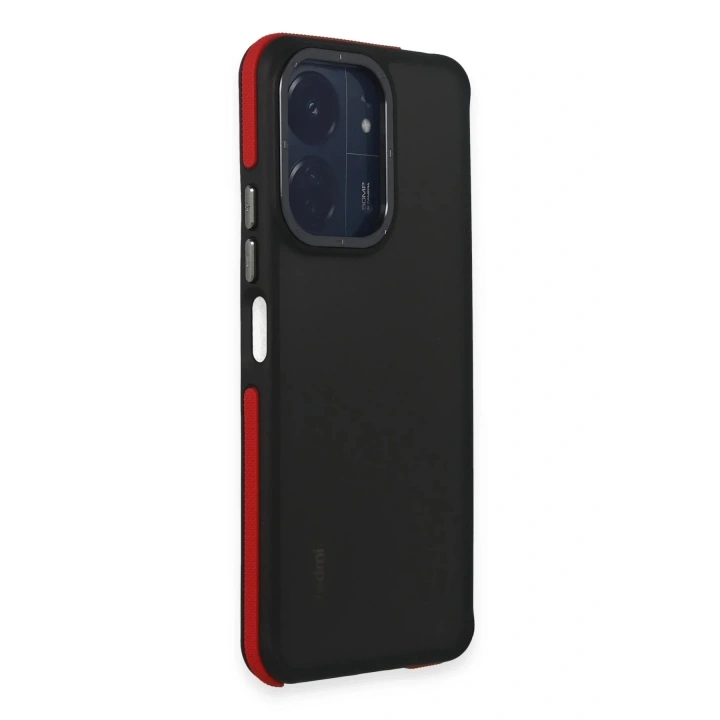 Mey İthalat®   Redmi 13C Harvel Kapak - Kırmızı