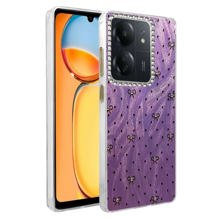 Mey İthalat®   Redmi 13C Kılıf Blade Aynalı Desenli Kapak - Desen 2