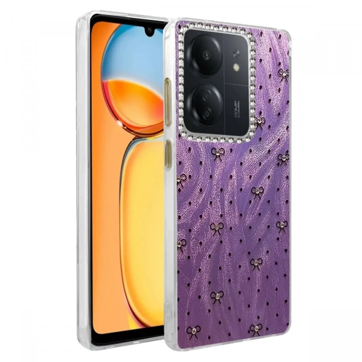 Mey İthalat®   Redmi 13C Kılıf Blade Aynalı Desenli Kapak - Desen 2
