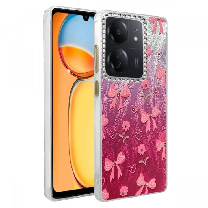 Mey İthalat®   Redmi 13C Kılıf Blade Aynalı Desenli Kapak - Desen 3