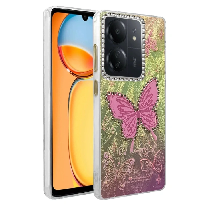 Mey İthalat®   Redmi 13C Kılıf Blade Aynalı Desenli Kapak - Desen 5