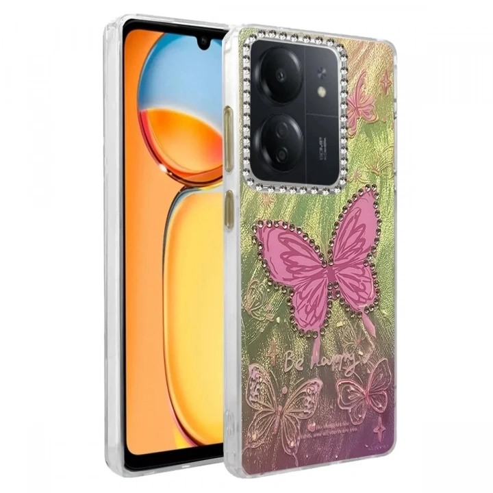 Mey İthalat®   Redmi 13C Kılıf Blade Aynalı Desenli Kapak - Desen 5