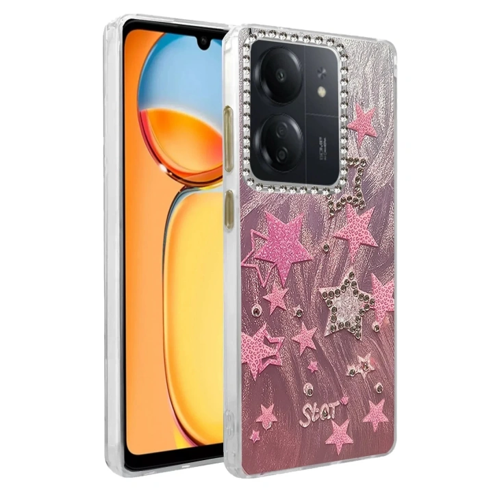 Mey İthalat®   Redmi 13C Kılıf Blade Aynalı Desenli Kapak - Desen 7
